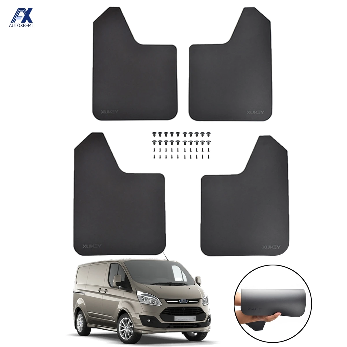 Conjunto esportivo largo para-lamas, para-lamas, van, respingo, para ford transit connect courier, personalizado, tourneo e series 150 250 350