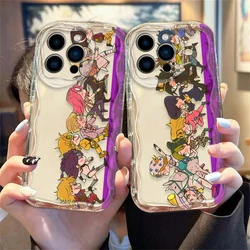 JoJo Bizarre Adventure Cover For Apple iPhone 15 14 13 12 11 Pro X XR XS Max Plus 8 7 Plus SE Wave Oil Phone Case