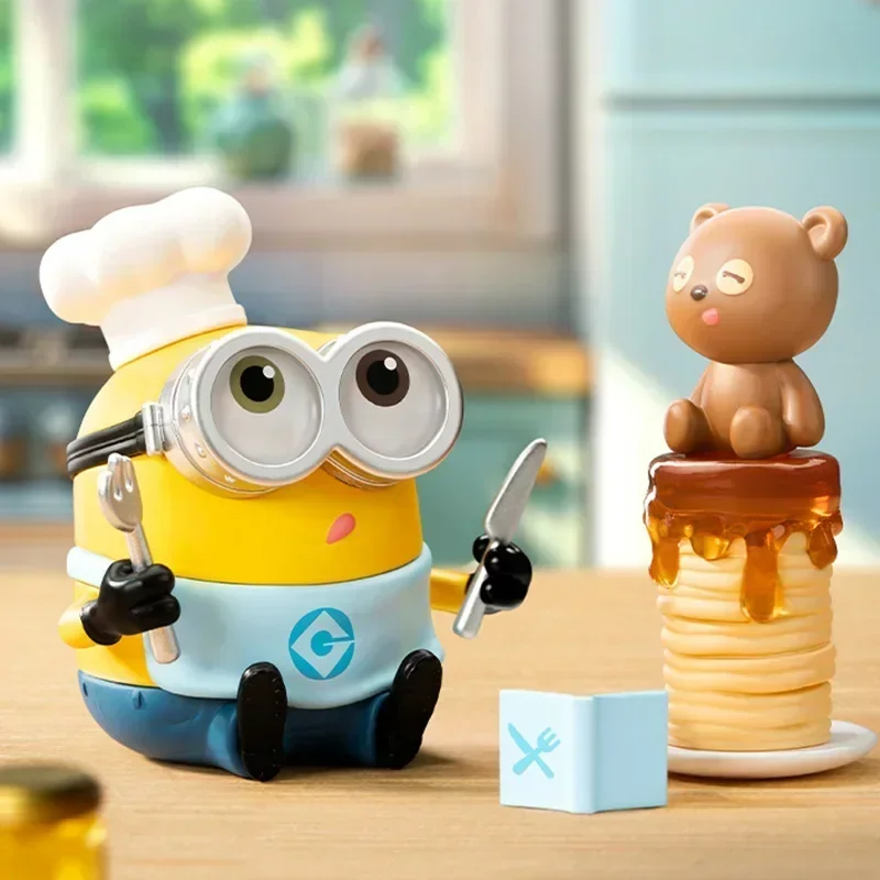 POP MART Minions Bedtime Stories door Bob en Tim Series Blind Box Mystery Box Guess Bag Speelgoed Pop Leuke Anime Figuur Desktop - afbeelding 1