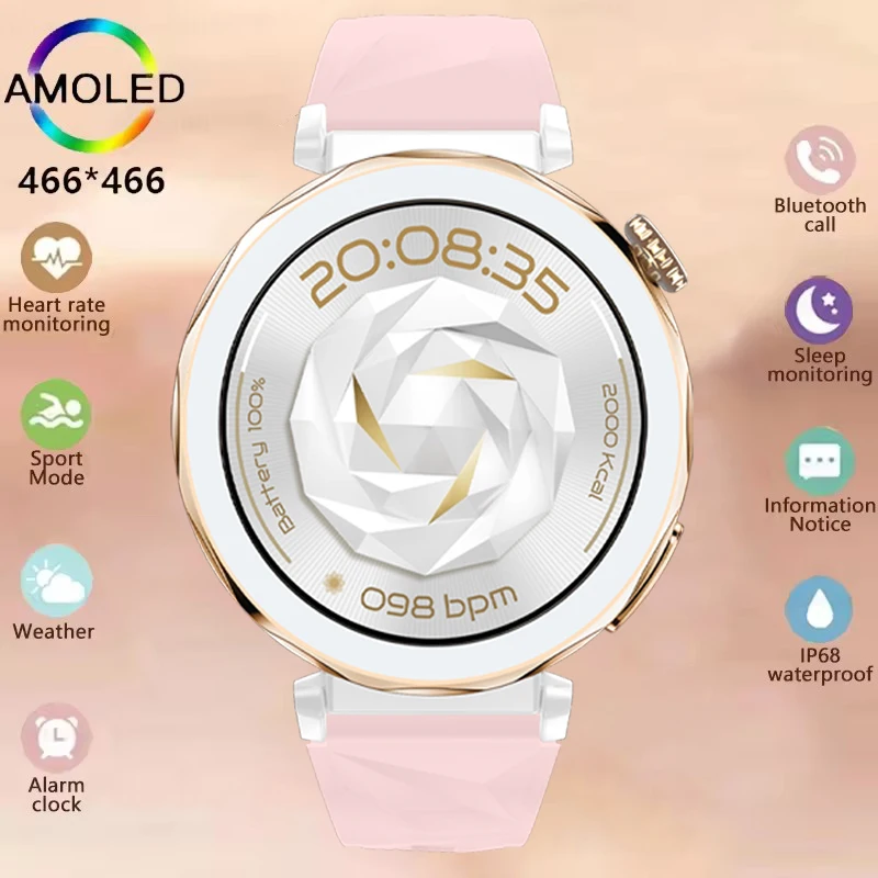 

Новые Смарт-часы 5 Мини Для Мужчин Женщин AMOLED Экран GPS Траектория Сердечный ритм Bluetooth Вызов SmartWatch 5Pro Водонепроницаемый NFC Band