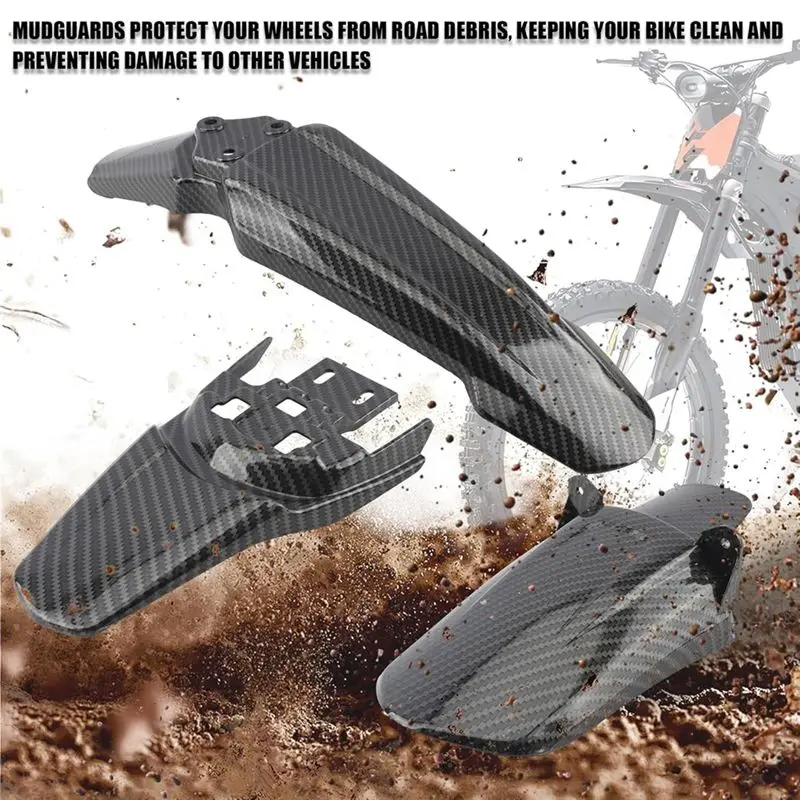 مجموعة واقيات الطين للعجلة الخلفية الأمامية من ABHY لـ Surron Light Bee S/X Segway X260 X160 أجزاء الدراجة الترابية الكهربائية