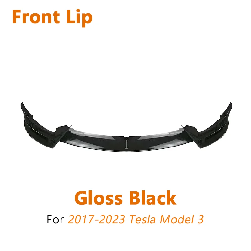 FADT Sport Body Kits Voor Tesla 2017-2023 Model 3 Bumper Lip Achter Lip Side Rok Tunning Gloss Black koolstofvezel Auto Accessorie