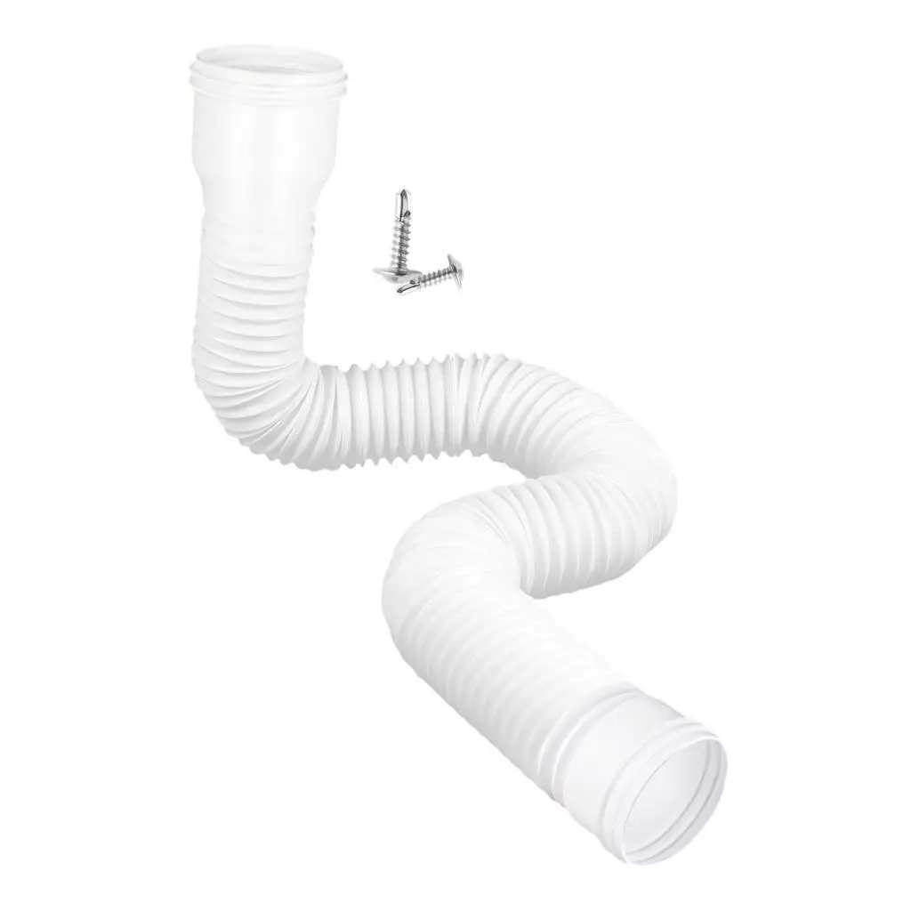 Rain Gutter Downspout Extensions Extendable Extension Pipe Down Spout 47-150cm Downspout Extender for Outdoor Garden Tidying