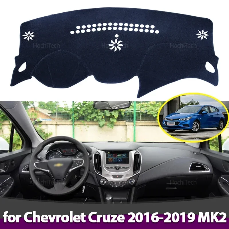 Anti-Rutsch-Armaturenbrett-Abdeckung, Schutzpolster, Autozubehör, Sonnenschutz, Teppich für Chevrolet Cruze 2016 2017 2018 2019, MK2