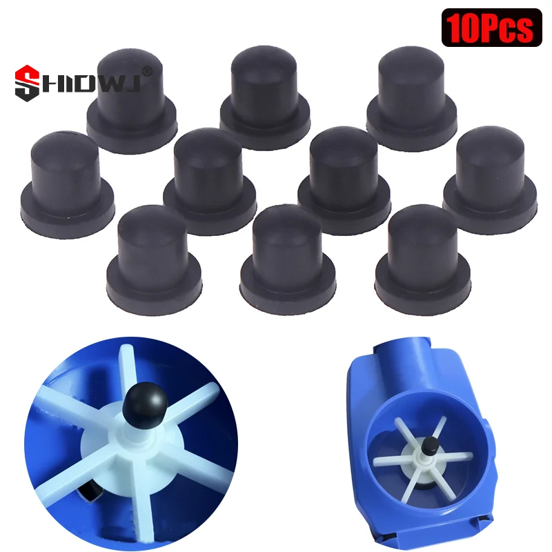 

10 шт./лот, резиновая керамическая втулка вала, заглушка вала, аксессуары для водяного насоса, фиксированный конец, регулировка длины