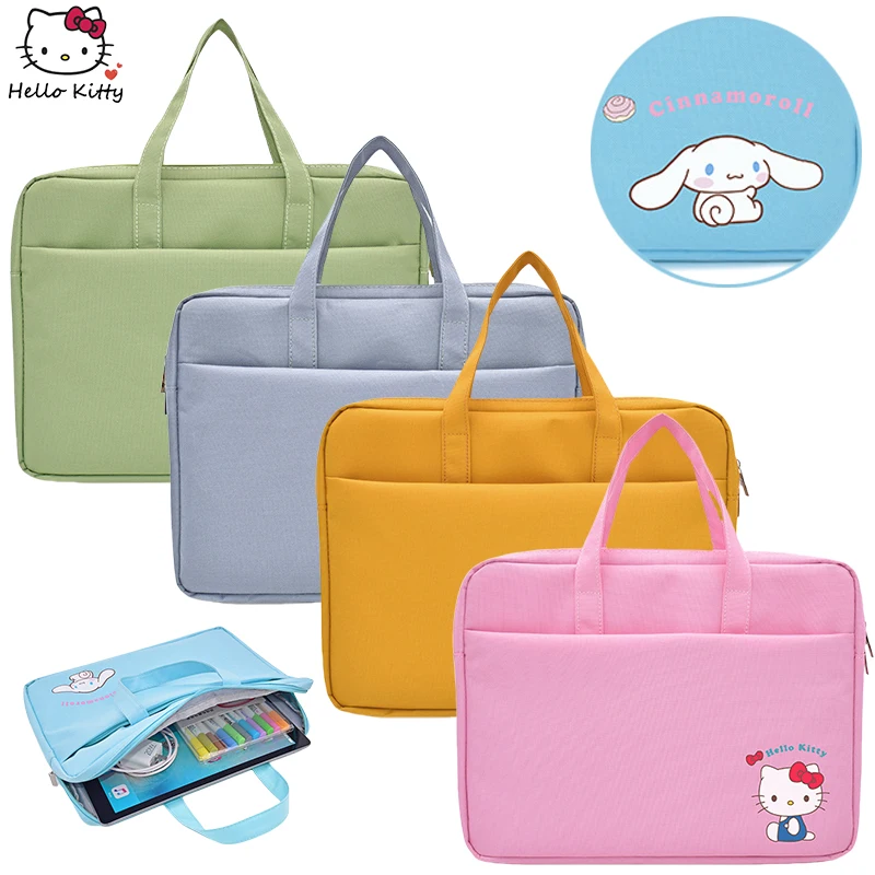 

Sanrio Hello Kitty Laptop Bag Anime Fashion Waterproof Student Tutoring Bag Laptop Storage Bags Laptops Sleeve Carrying Bags