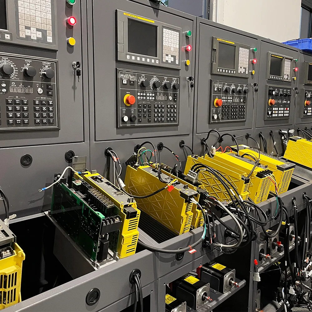 Fanuc Robotic TEST BENCH 6400 series 6axis drive 2255 series teaching pendant