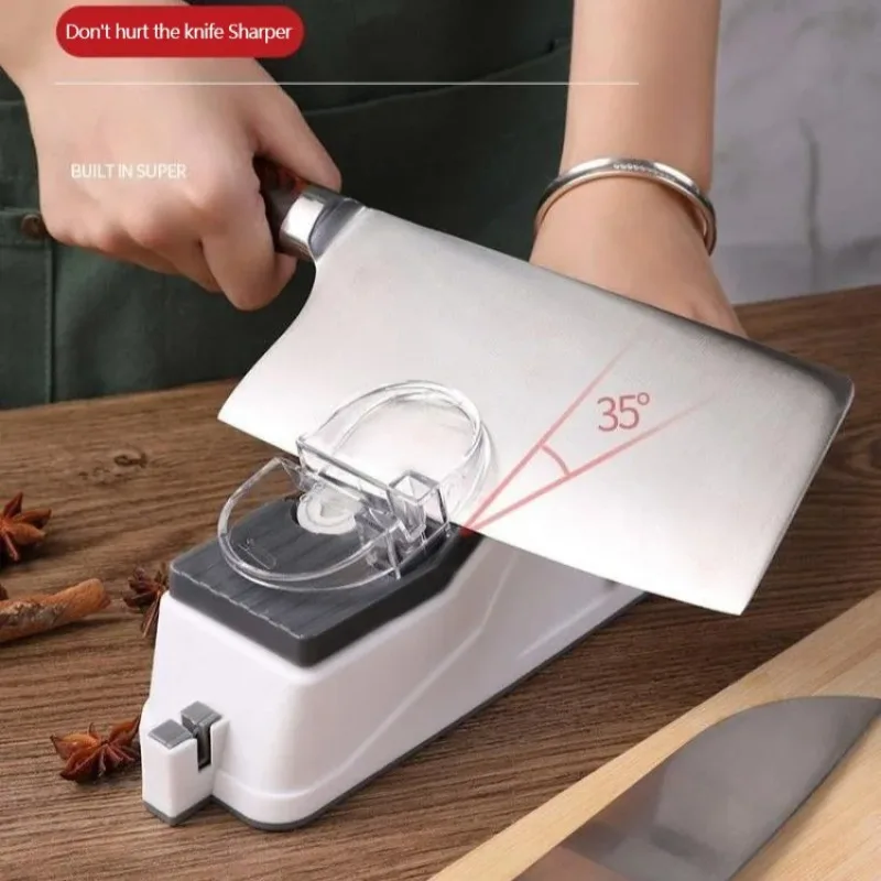 USB Electric Knife Sharpener Sharpening Whetstone KitchenTool  Double-Sided Knife Sharpener  Electric Knife Sharpener 전기 칼갈이