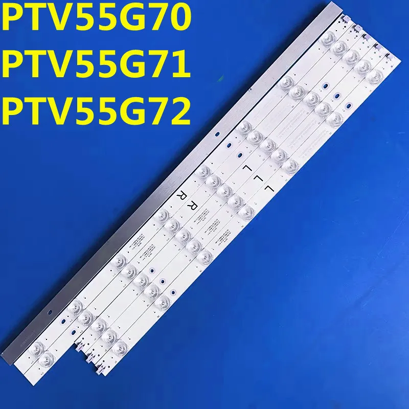 6PCS LED Backlight Strip for PTV55G70SBLSG PTV55G71AGBLS PTV55G72SBL LB-C550U18-E7N-H-G01-HB-X3 CRH-ZG55G7N30301503919REV1.0
