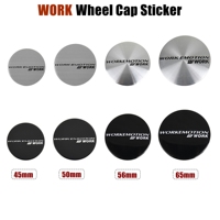 45mm Wheel Sticker 50mm WORK EMOTION 56mm Rim Center Emblem EQUIP 60mm Wheel Cover Hub Cap Badge 65mm VS MEISTER XT7 ZR10 S1 T5R