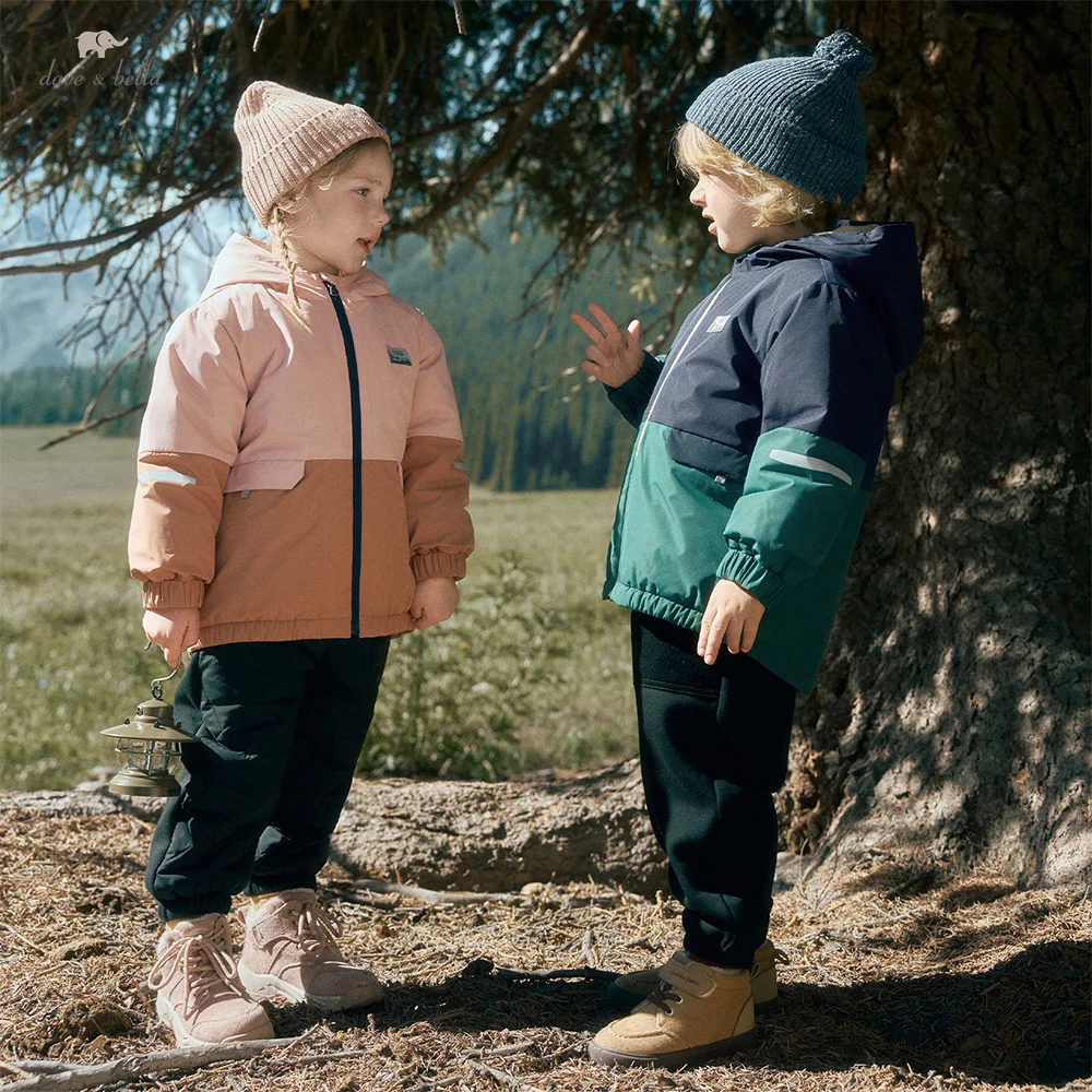

Dave Bella Children's Coat Autumn Winter Boys Girls Warm Waterproof Jacket Outing Top Soft Outerwear Children Clothing DB4252868