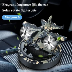 Solar Fighter Car Air Freshener Propeller Rotate Perfume Diffuser Fragrance Decoration Flavoring Supplies Interior Accessories