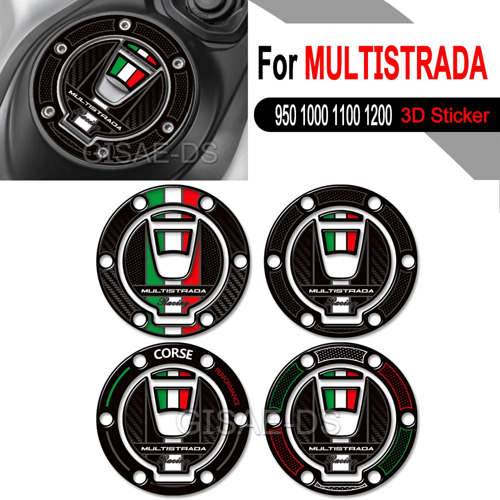

For MULTISTRADA 950 1000 1100 1200 1260 V2 V4 Motorcycle Protector Tank Pad Fuel Oil Cap Fairing Fender Sticker Decals ﻿