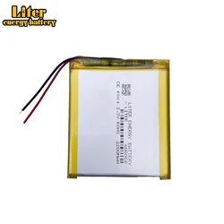 3.7V 2200mAh 606066 Lithium Polymer Rechargeable Battery For GPS DVD power bank Tablet PC PAD PDA Laptop camera keyboard