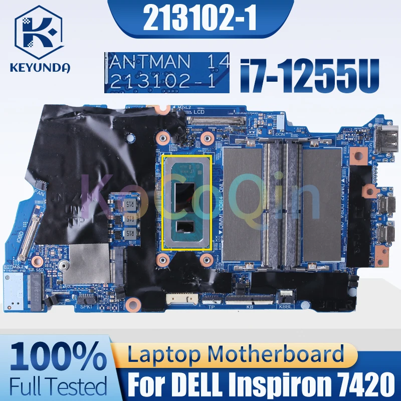 For DELL 7420 Notebook Mainboard 213102-1 i7-1255U CN-0DNRR6 0DNRR6 Laptop Motherboard Full Tested