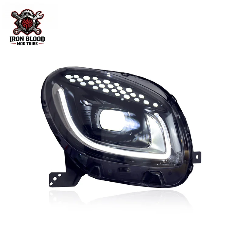 Suitable for Mercedes-Benz Smart Headlight Assembly Modification 453 LED Daytime Running Light Width Indicator LED Bi-Optic Lens