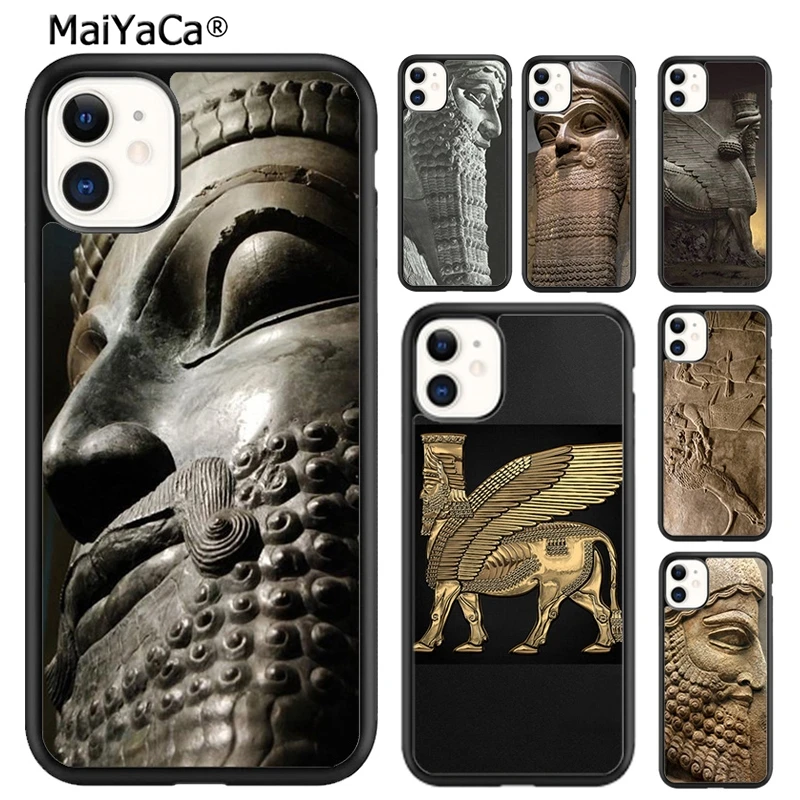 MaiYaCa Lamassu Assyrian Mesopotamian Phone Case For iPhone 16 15 SE2020 6 6s 7 8 plus 11 12 mini 13 14 pro max  coque