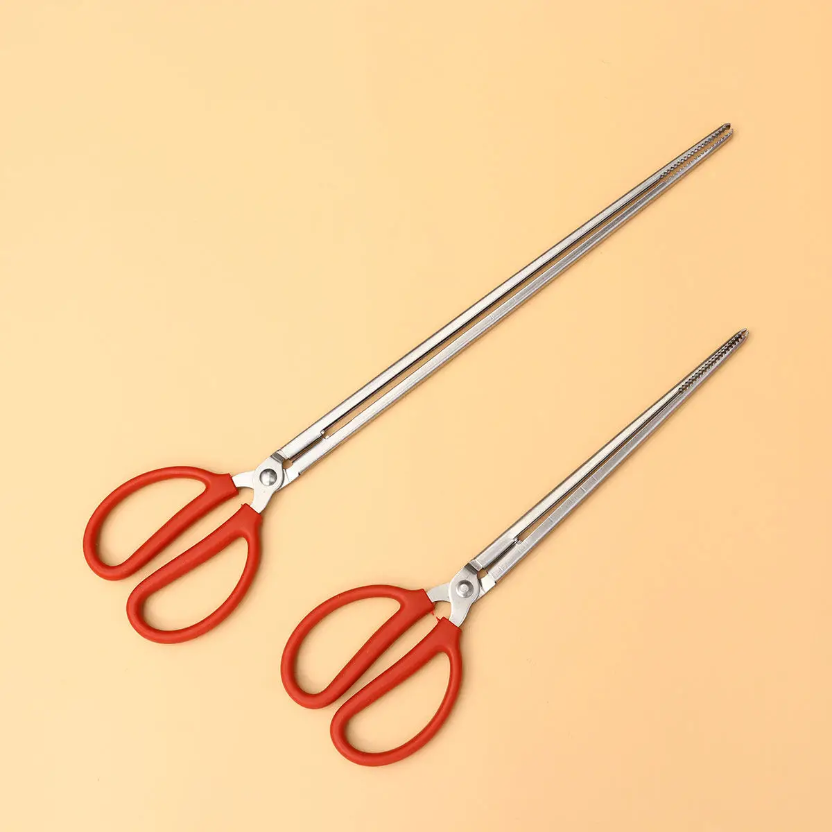 

2Pcs Eel Crab Mud Fish Garbage Tools Long Straight Grabber Tongs Outdoor Camping Bbq Hiking Pickup Eel Clip