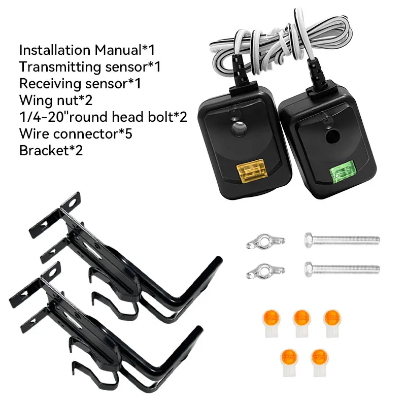 for 820CB Safety Sensor with Brackets for Garage Door openers Made After 1997 Includes Two Sensors (Receiving&Sending）