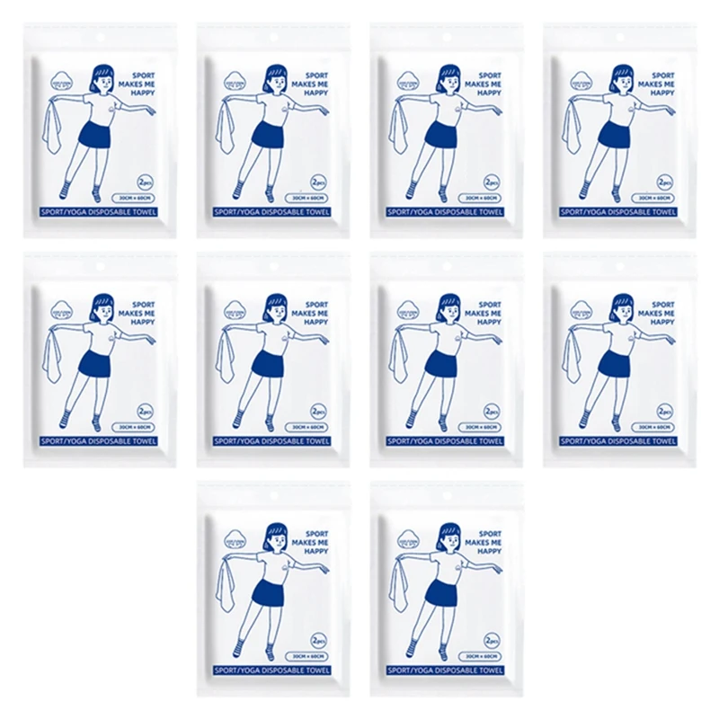 

20 PCS Disposable Towels Travel Quick-Drying Towel Travel Trip Essential Shower Washable Towels Easy To Use White