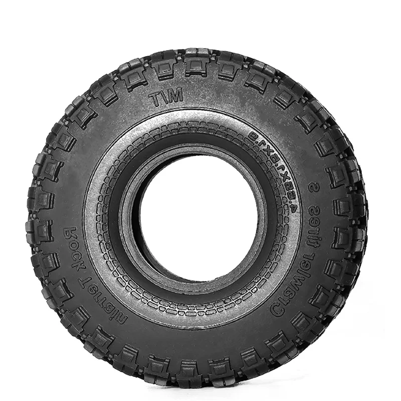 YSUN-4PCS 116mm 1,9 Zoll Gummireifen Rad für 1/10 RC Crawler Auto Axial SCX10 Pro Capra Traxs TRX4 D90 Redcat