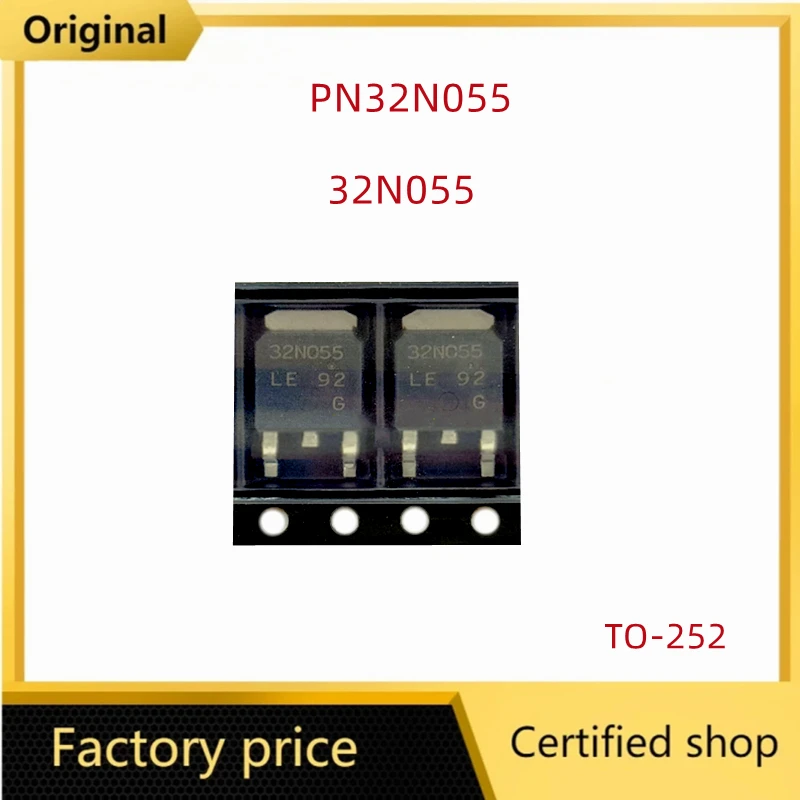 5pcs/Lot Brand new and original  32N055 PN32N055 NP32N055ILE  55V 32A TO252 automotive computer board vulnerable chip