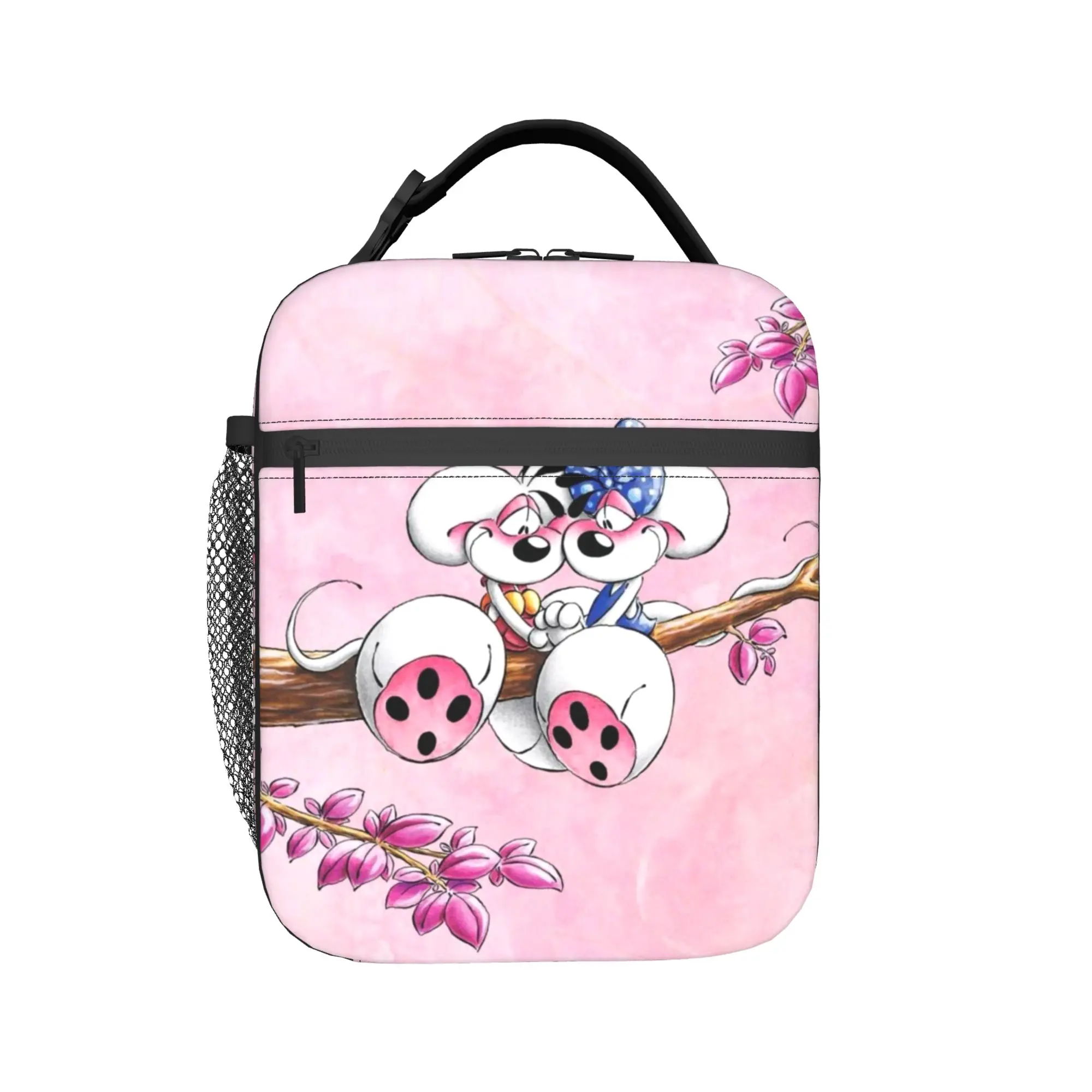Diddl mouse Merch Insulated Lunch Bag For School  Storage Food Boxes Portable Cooler Thermal Lunch Box