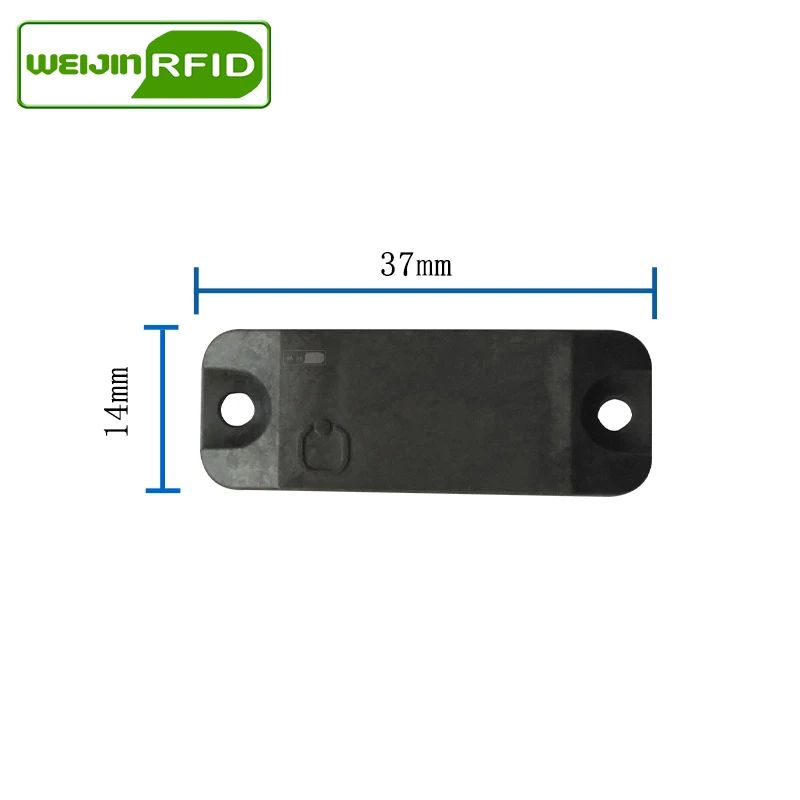 Uhf-rfid高温耐性金属タグ,スマートカード,パッシブrfidタグ,耐熱性,915m, 868m,epcc1g2,6c, 37mm x 14mm x 5.9mm