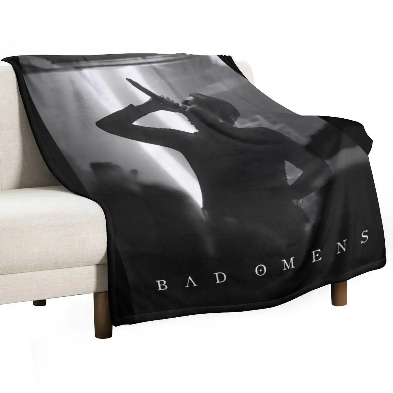 

Bad Omens Artwork Throw Blanket Single Winter beds Personalized Gift for babies Blankets