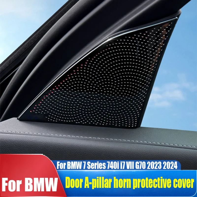 

For BMW 7 Series 740i i7 VII G70 2023 2024 car door A-pillar horn protective cover car interior decoration supplies