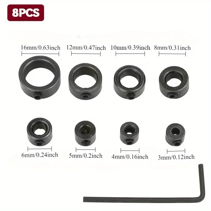 Upgrade Your Woodworking Projects with 8pcs Woodworking Drill Locator and Hexagon Wrench Bit Tool!