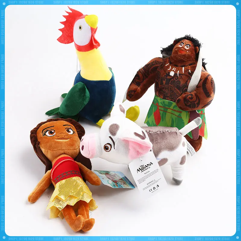 Disney Movie Moana Pet Pig Pua Maui Heihei Stuffed Animals Cute Pepa Cartoon Plush Toy Toys For Children Customized In Stock