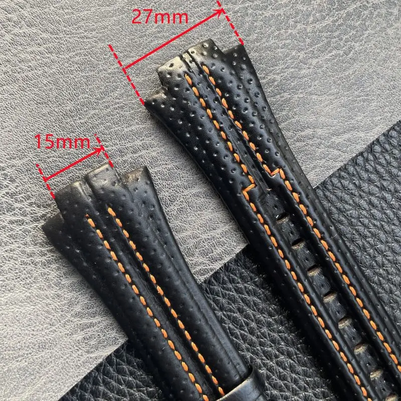 Ремешок из натуральной кожи для часов SEIKO Watch Band SNL029P2 021P1 SNA595P2 SNL017P1, браслет на запястье 27 мм 15 мм для мужчин и женщин