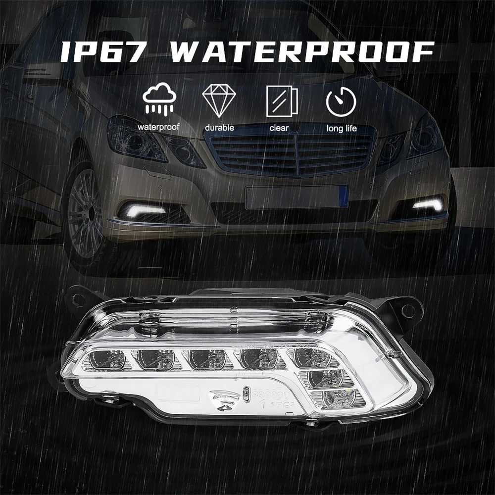 

Автомобильные светодиодные дневные ходовые огни 12 В DRL для Mercedes Benz W212 E350 E550 E63 2010-2016, высококачественный автосвет