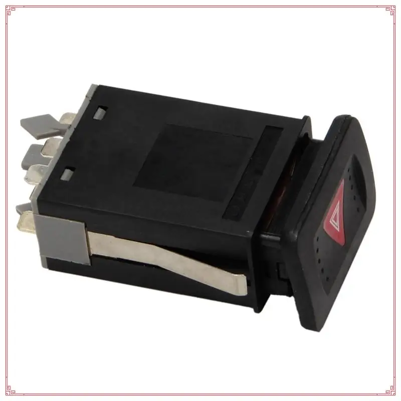 1 قطعة مفتاح الإضاءة خطر السيارات تحذير مفتاح الإضاءة الأسود ABS للجولف 1J0953235J 1J0953235C