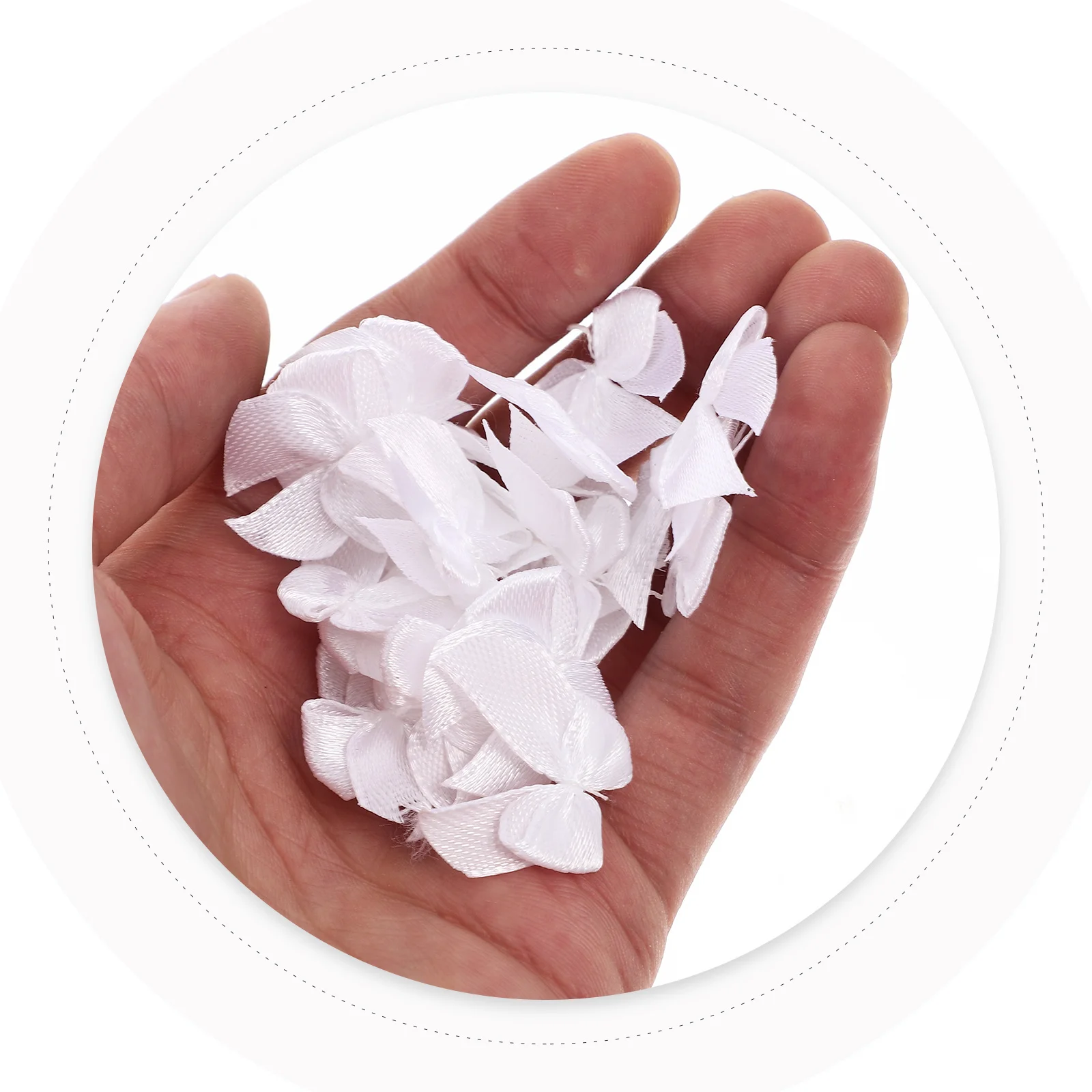 

100Pcs Small Fresh Bowknots Handmade Hair Bows for Girls Premium Ribbon Bows for Hair Braids Crafts Wedding Gift Packaging