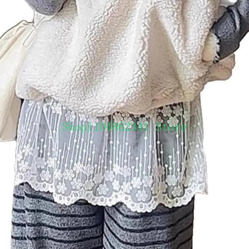 5ASD Ruffle кружевная рубашка для женщин Регулируемая наловая ложь
