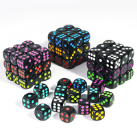 10pcs Rounded Corner Dice 16mm D6 Standard Dots for Club Party Gaming