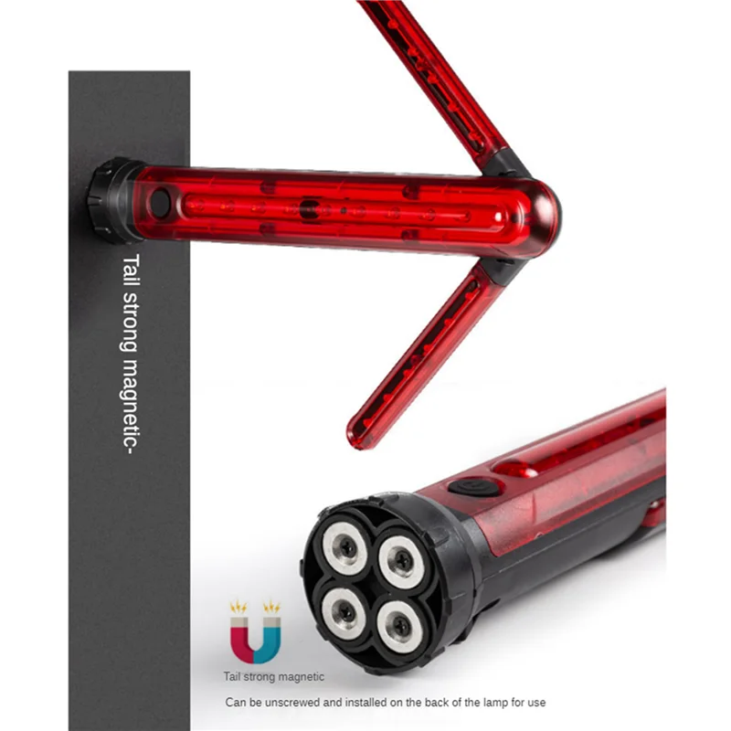 【Must-Haves】2X Traffic Stick, Led Traffic Safety Batons, Signal Emergency Road Flares, Extendable Blade Handheld Led Warning Lig