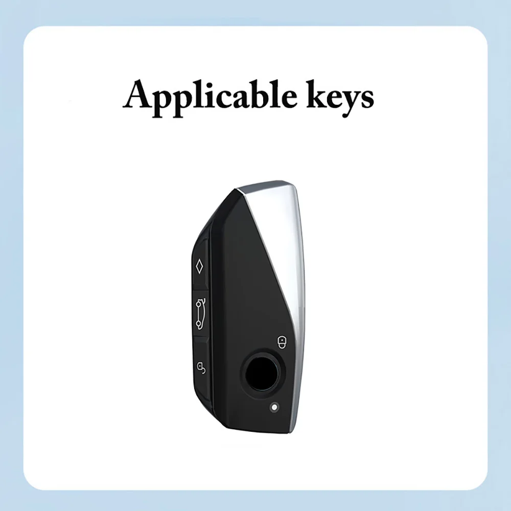 Zinc Alloy+Silicone Case For BMW 7 Series X7 I7 IX 740LI Alcantara Car Remote Key Case Cover Shell Accessories