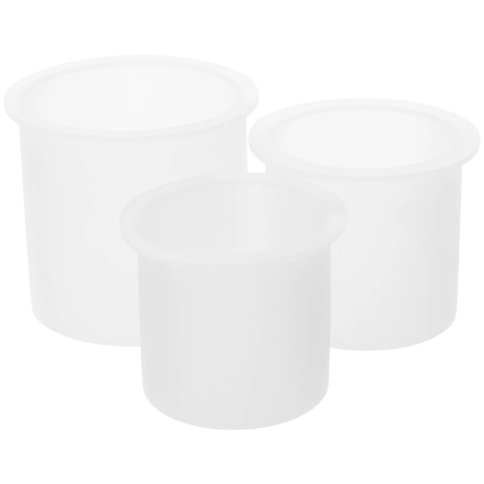 

3Pcs Cylinder Silicone Mold 60Mm 50Mm 40Mm High Temperature Resistant for Making Epoxy Casting Wax Crafts DIY