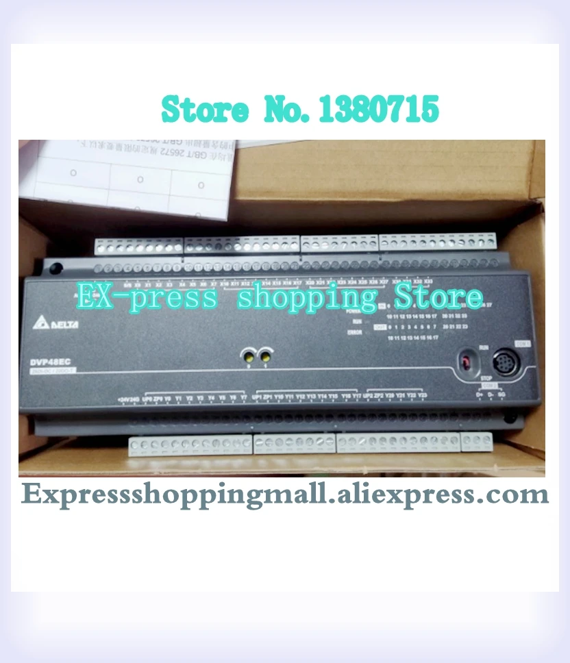 New Original DVP48EC00T3 PLC EC3 Series 100-240VAC 28DI 20DO Transistor Output