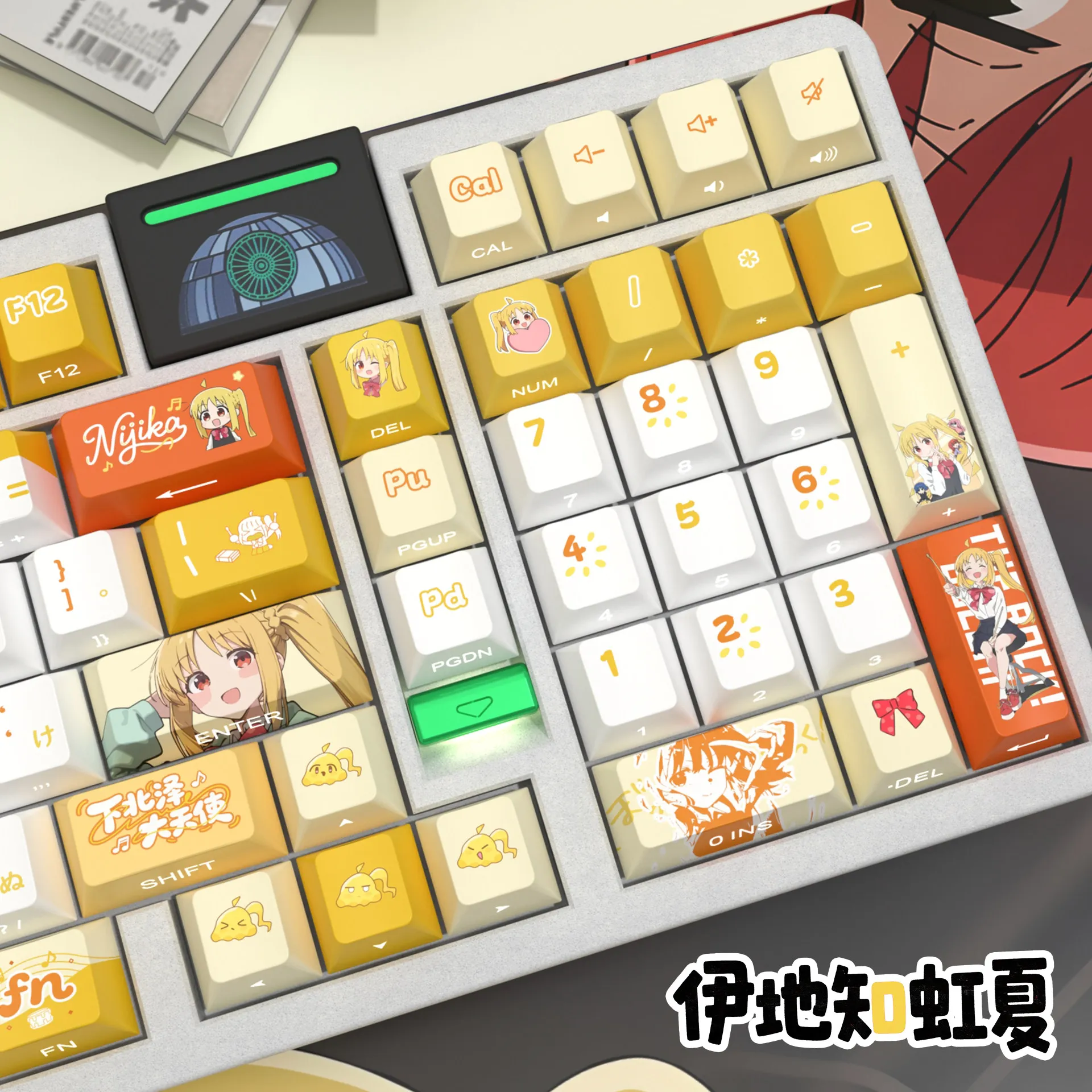 Bocchi The Rock! Nijika Ijichi Keycaps 125 Keys Cherry Side Transmission PBT Hot Sublimation Game Keycap for Mechanical Keyboard
