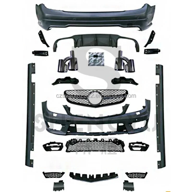 High Quality New Car Body Kit   C-CLASS W204 2010-2014 Upgr To C63