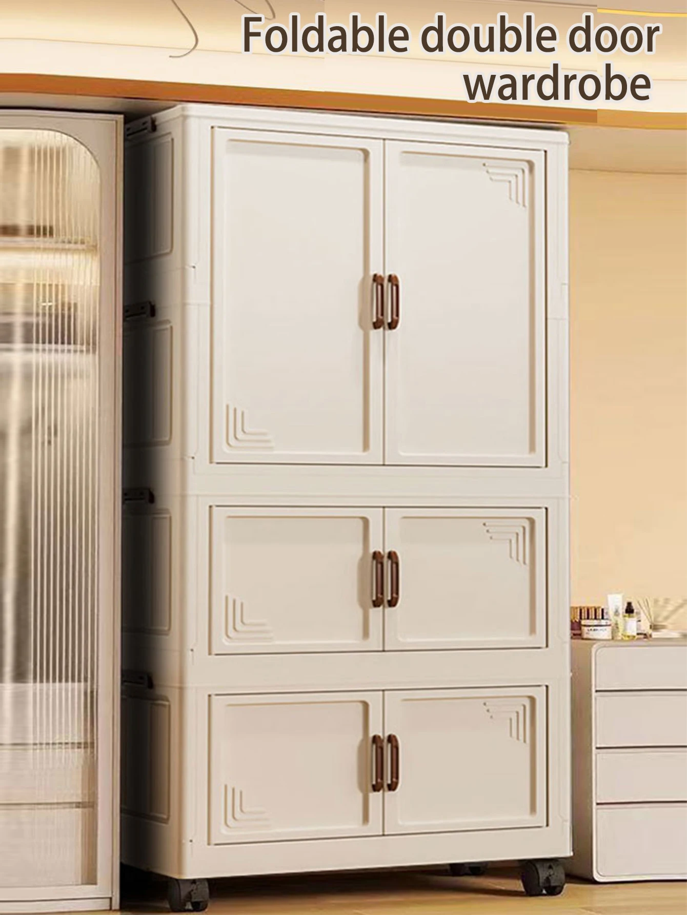

Multi-specification Large Capacity Wardrobe Foldable Easy Install Clothes Storage Cabinet Organizer for Home