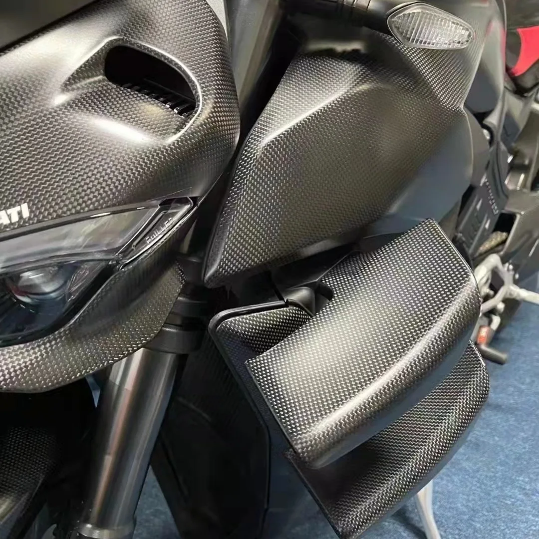 

Подходит для Ducati Streetfighter V2 Ducati Streetfighter V4 V4S, модифицированное углеродное волокно, фиксированное ветровое крыло