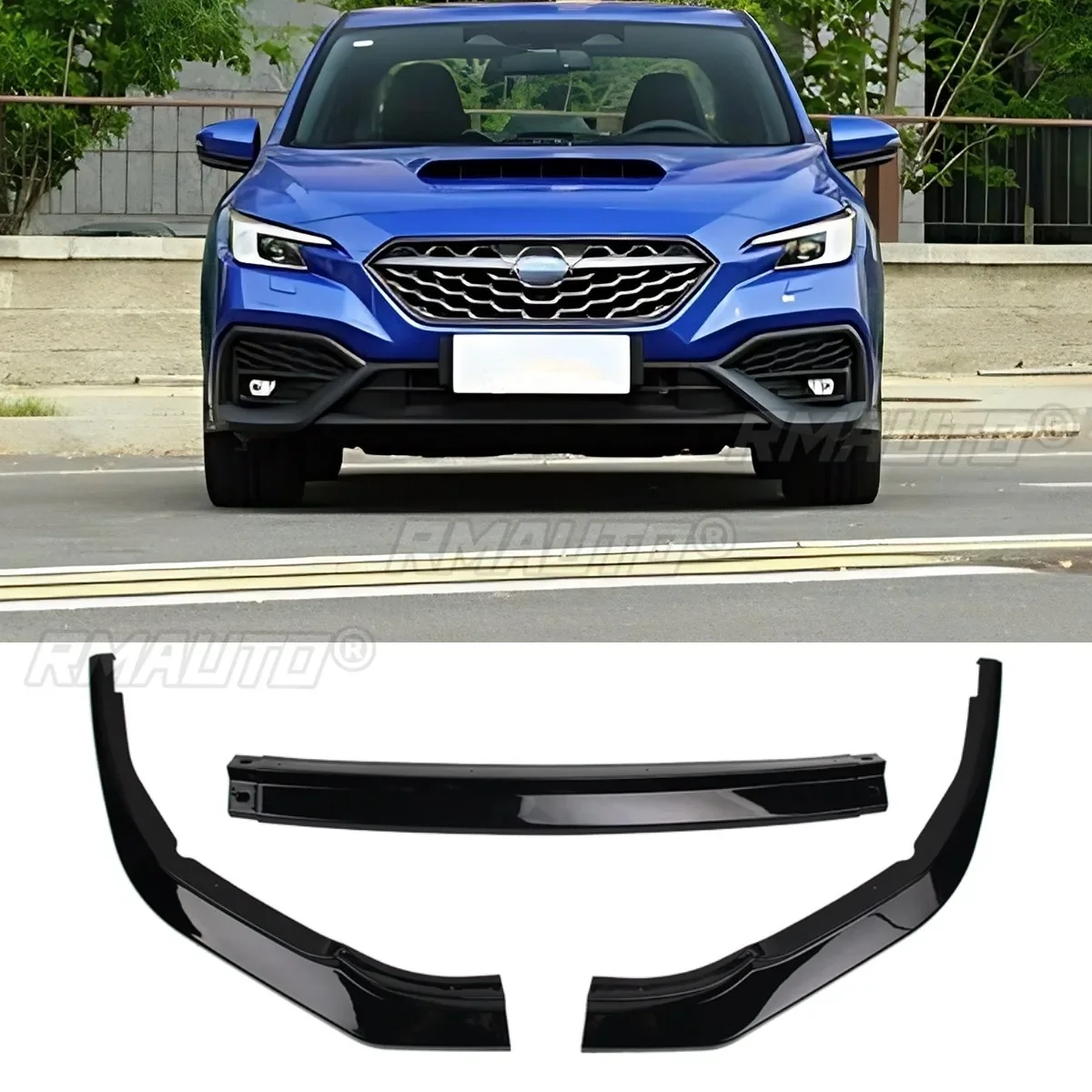 For Subaru WRX 2022-2024 Body Kit Front Bumper Protector Cover Front Bumper Diffuser Spoiler Apron Car Accessories