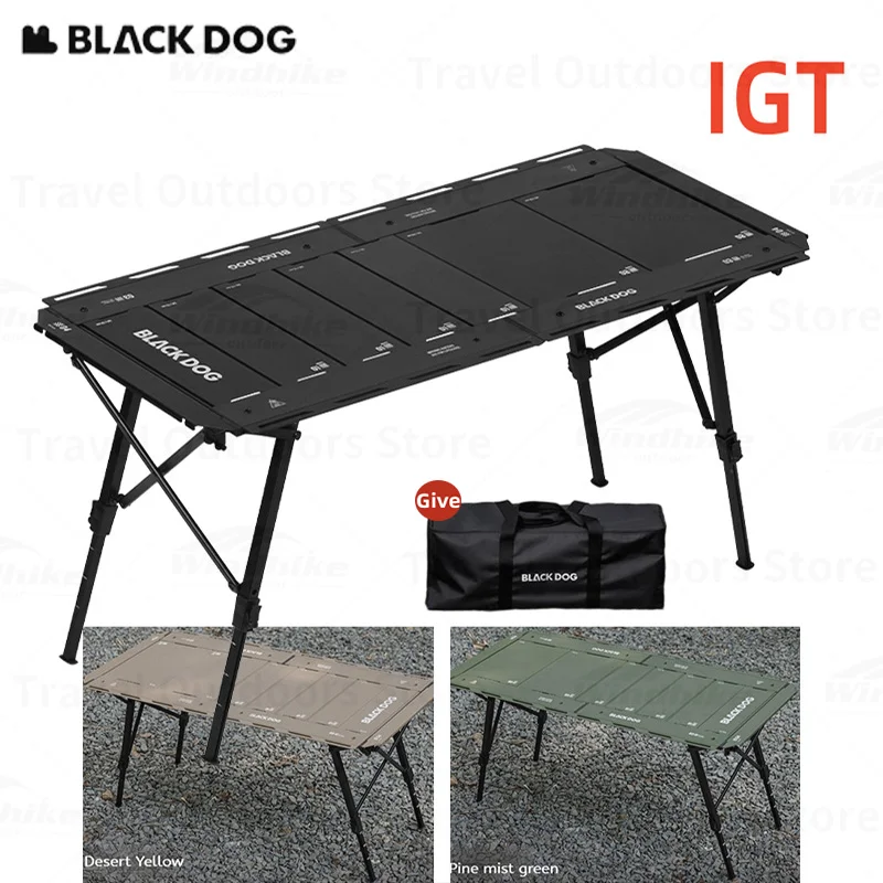 Naturehike BLACKDOG Camping Tactical Table Quick-Open Folding