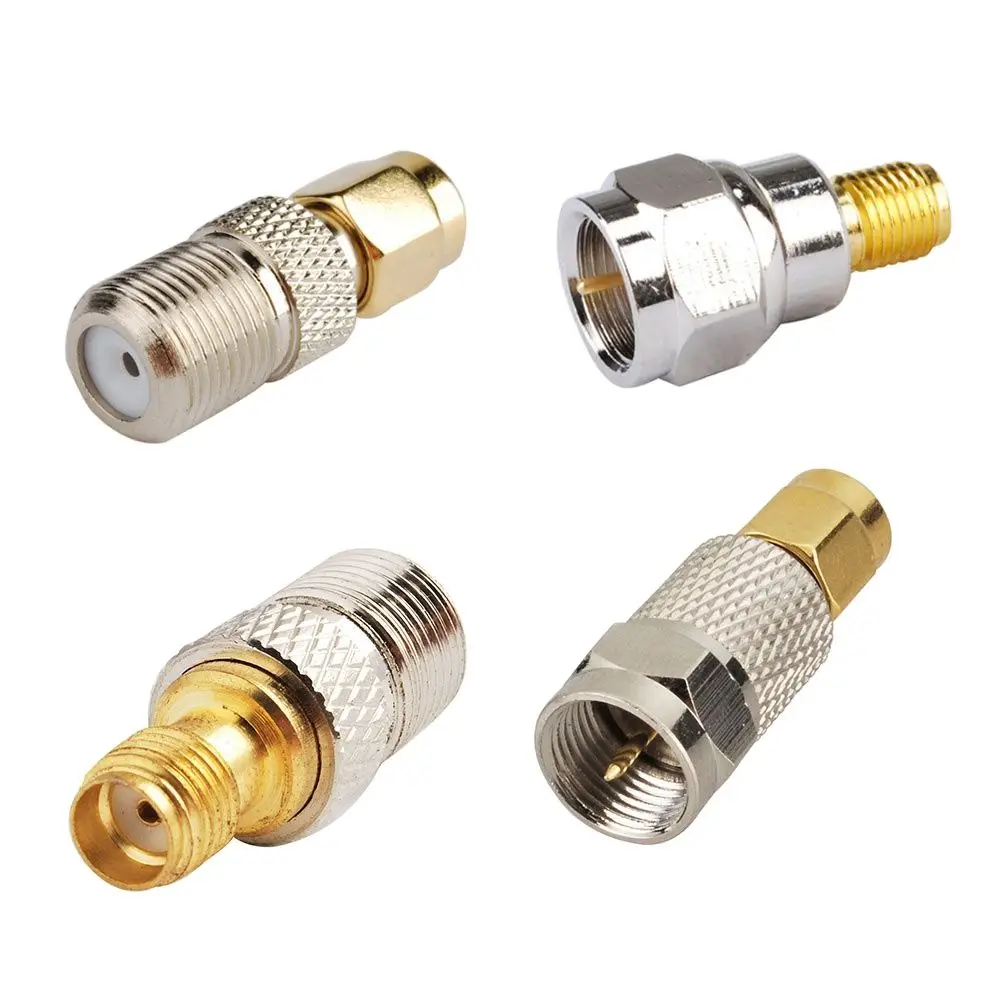 Eightwood 4PCS DAB/DAB+/FM/AM Car Radio Aerial Adapter RF Coaxial Connector Adapter Test Converter Kit Set