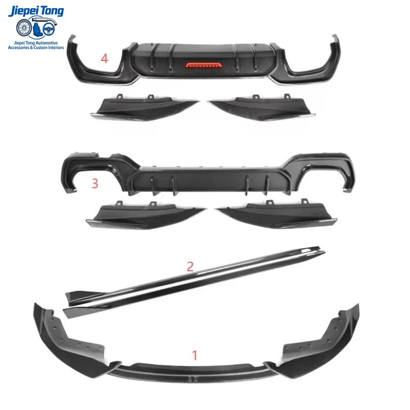 

suitable for 3 Series G20 Pre LCI Sline 2019-2021 G20 AO Style Body Kit Carbon Fiber Front Bumper Lip Side Skirt Rear Diffuser